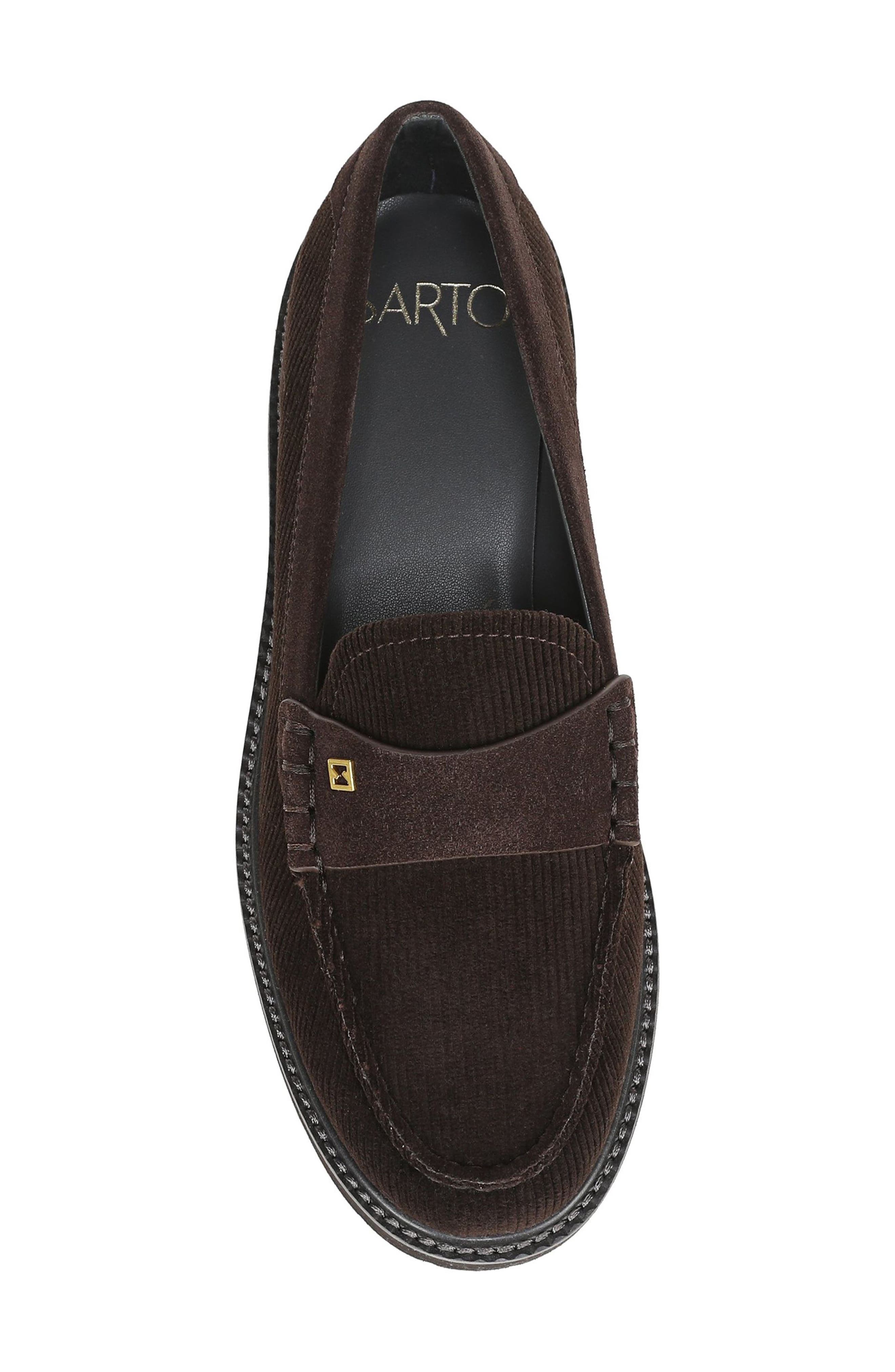 Saffron Lug Sole Loafer, Alternate, color, BROWN