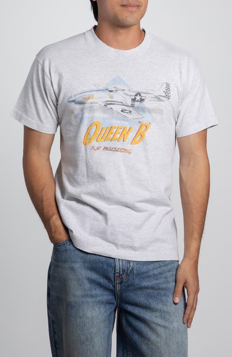 Vintage Queen B P-51 Mustang Plane Tee