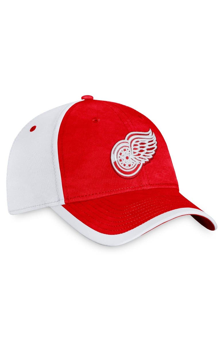 FANATICS Men's Fanatics Branded Red/White Detroit Red Wings Authentic Pro Rink Camo Flex Hat, Alternate, color, 
