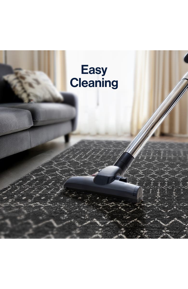 JONATHAN Y Moroccan HYPE Boho Vintage Diamond Area Rug, Alternate, color, Black/Ivory