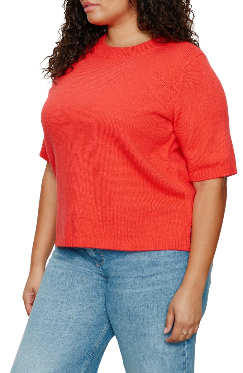 Sanctuary Perfect Sweater Tee, Alternate, color, Tulip Red