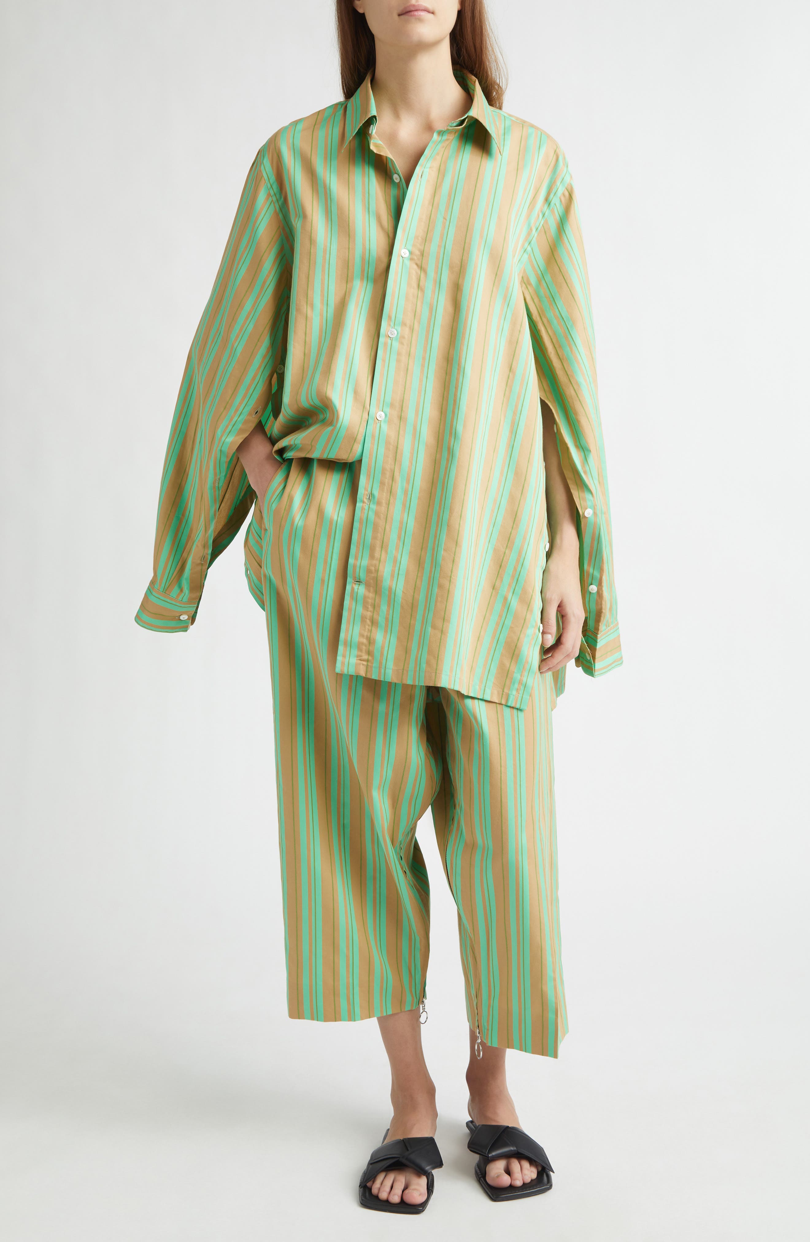 Apron Stripe Pants - image 2