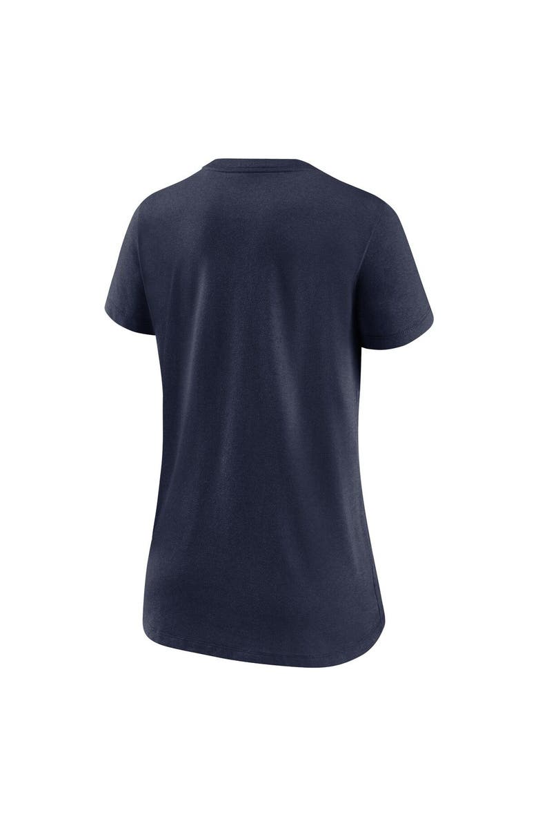 Nike Women's Nike Heathered Navy Denver Broncos Lock Up Tri-Blend V-Neck T-Shirt, Alternate, color, 