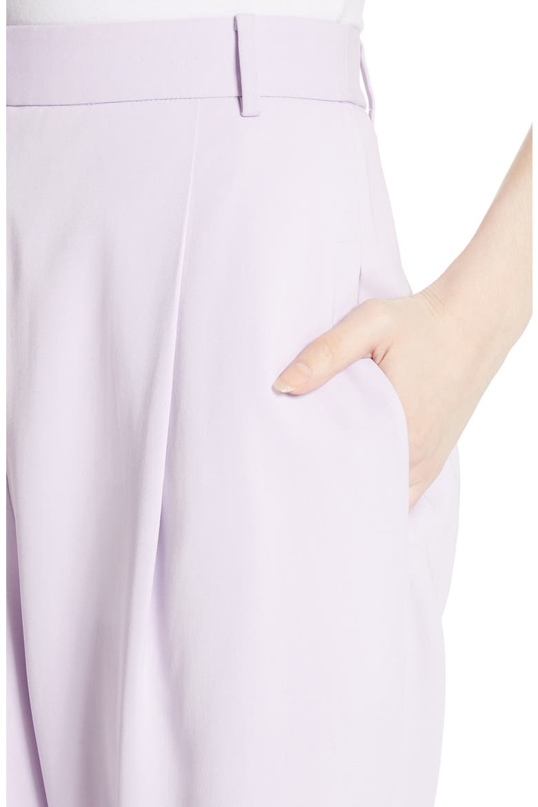 Sculpted Pleat Front Suit Pants, Alternate, color, LAVENDER