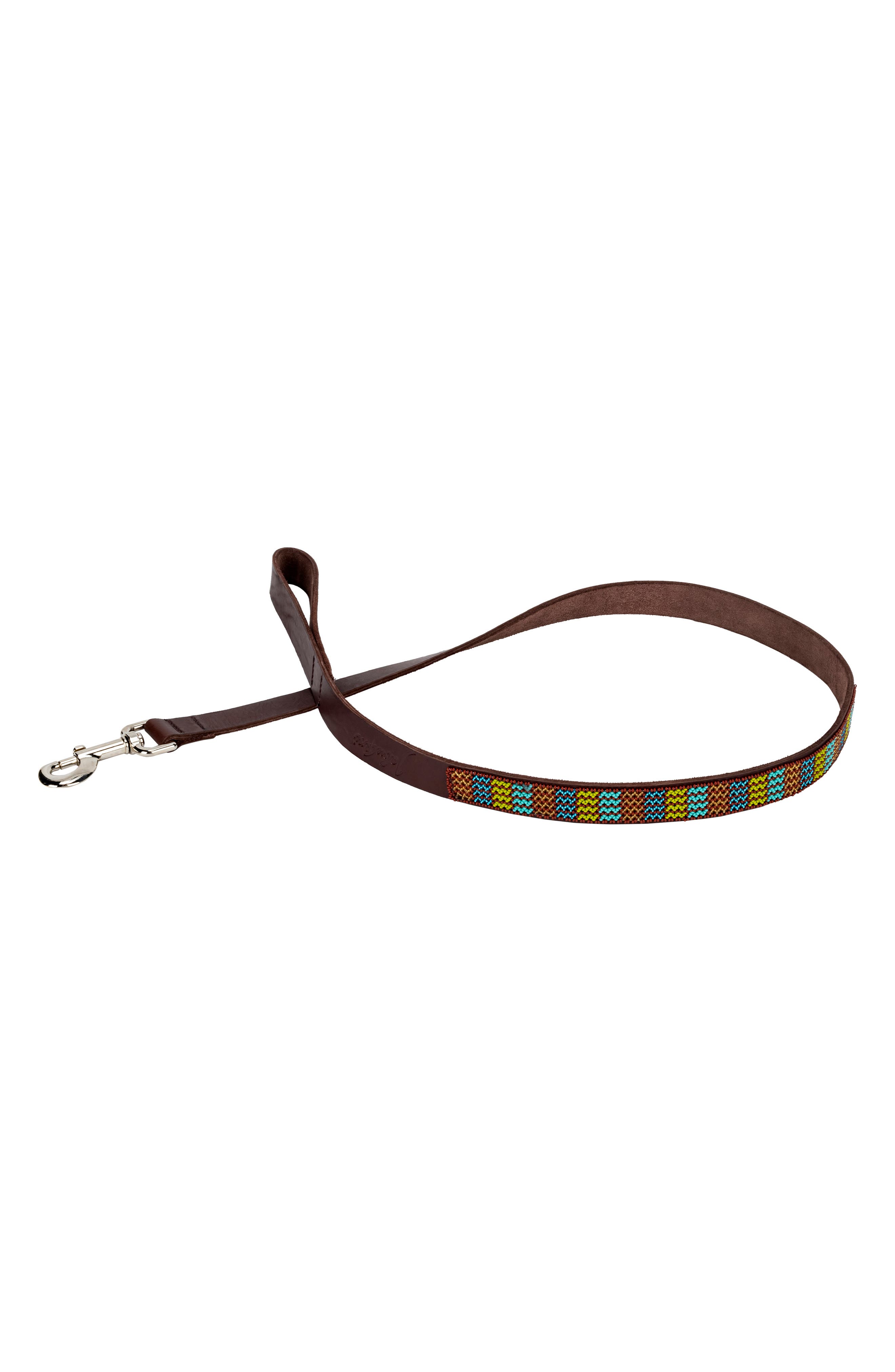 Jabulani Beaded Leather Pet Leash