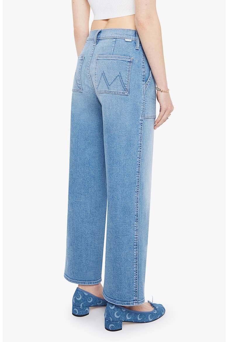 The Stitch Up Maven Flood High Waist Ankle Wide Leg Jeans, Alternate, color, RIDE HARD LIVE LOUDER