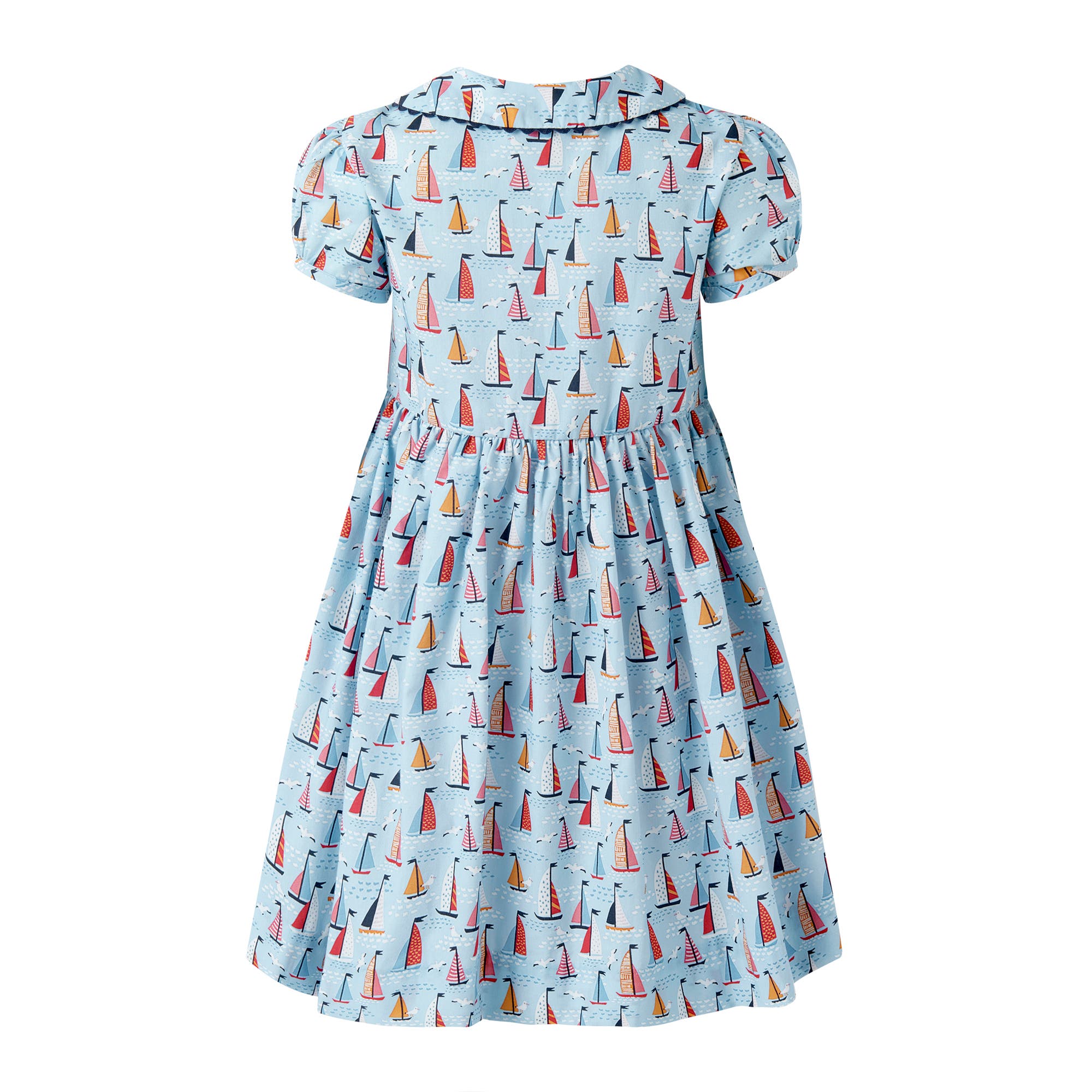 Rachel Riley Sailboat Button Front Dress | Nordstrom