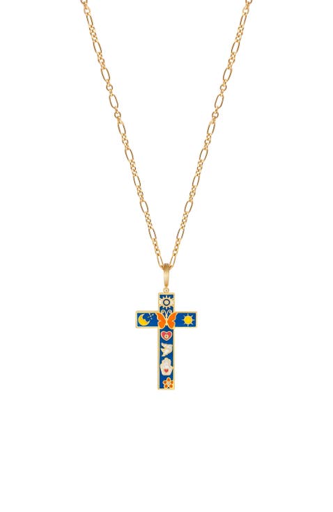 Infinite Trust Cross Charm Necklace