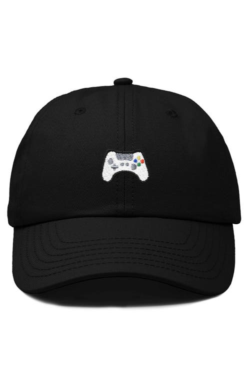 Dalix Game Controller Embroidered Hat In Black