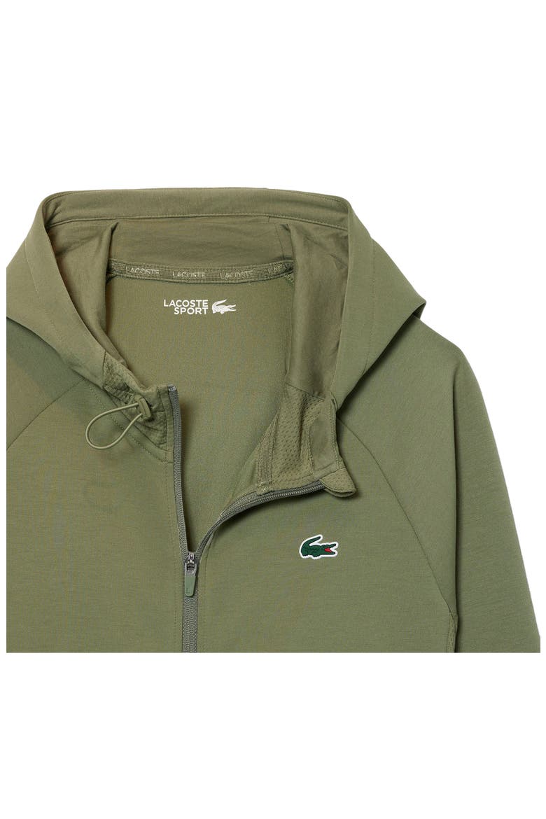 Tennis Ventilated Zip Hoodie, Alternate, color, KHAKI/ KHAKI
