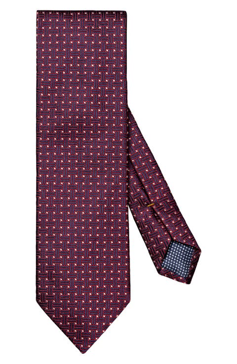Basket Weave Silk Tie