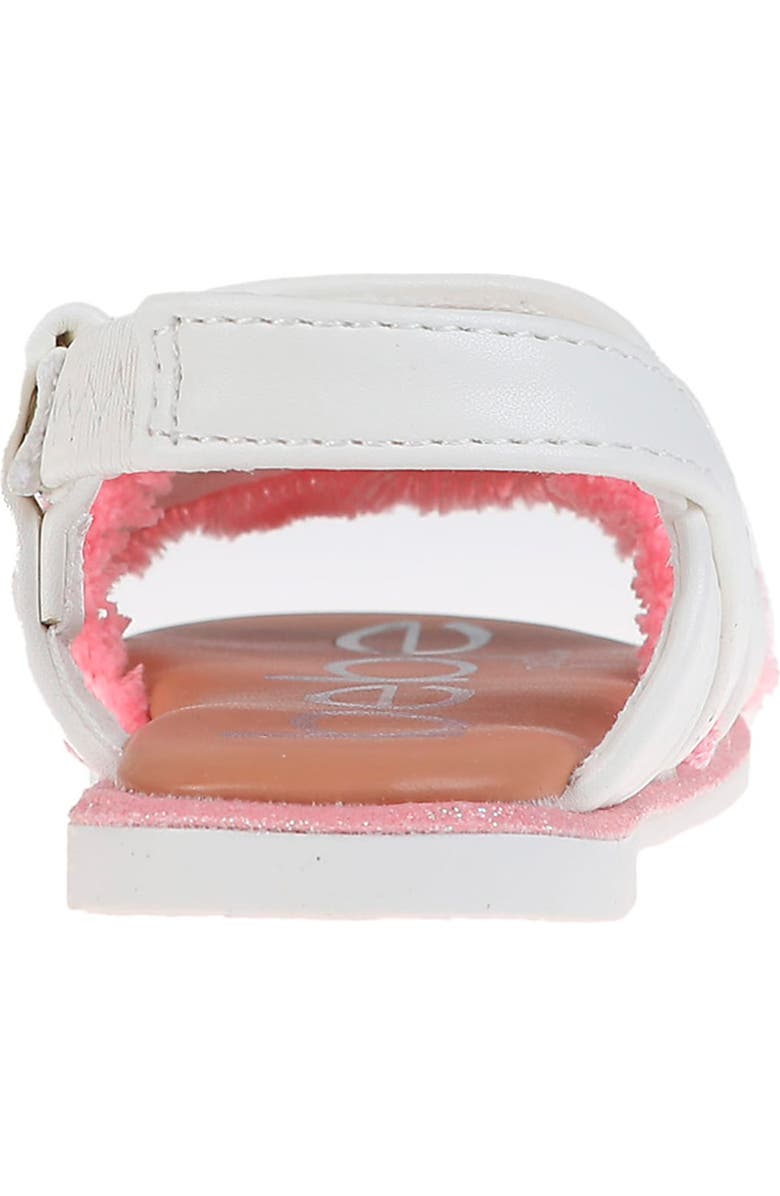 bebe Kids' Fringe Logo Sandal, Alternate, color,