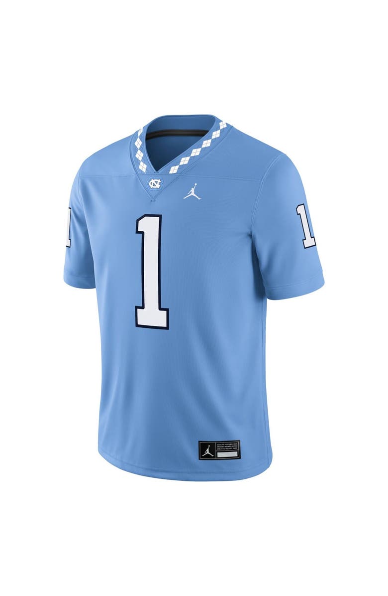 Jordan Brand Men's Jordan Brand #1 Carolina Blue North Carolina Tar Heels Game Jersey, Alternate, color, Blue