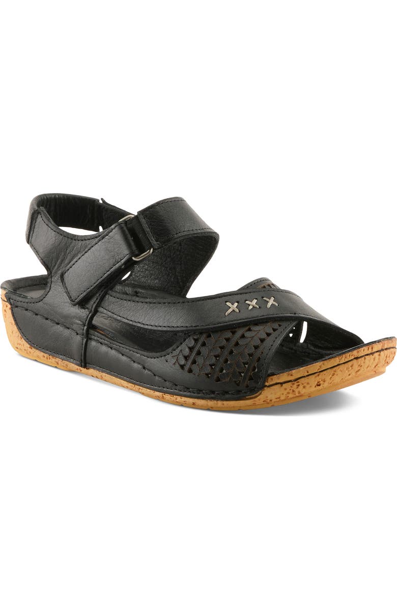 Spring Step Galaire Sandal, Main, color, Black