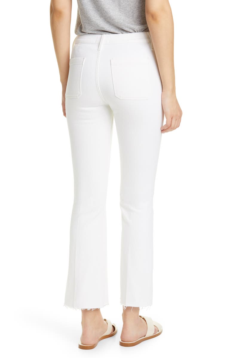 FRAME Le Bardot Patch Pocket Crop Flare Jeans, Alternate, color, 