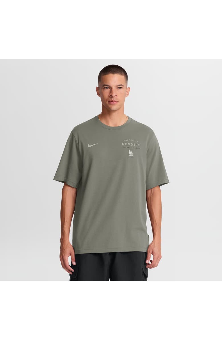 Nike Men's Nike Olive Los Angeles Dodgers Statement Dri-FIT Primary T-Shirt, Main, color, Olive
