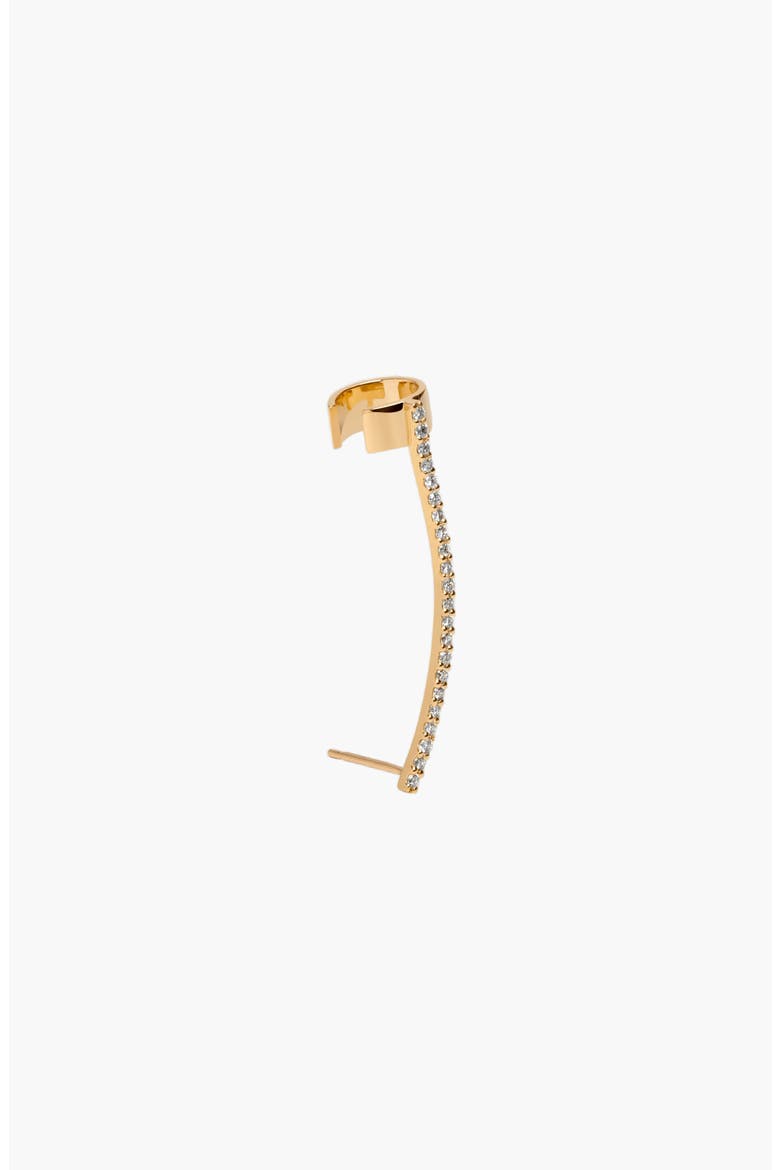 Archival Path Ear Climber Cuff, Alternate, color, Yellow Gold Vermeil