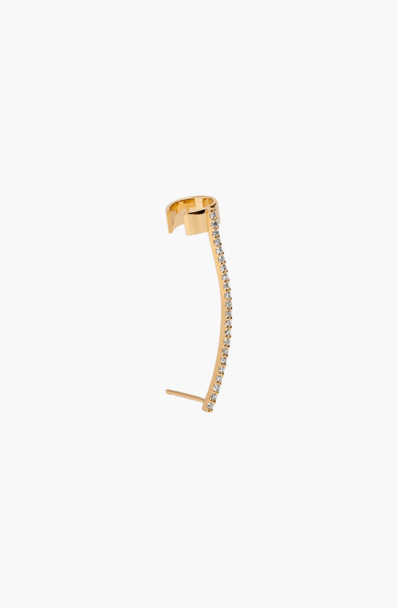 Aurate New York Archival Path Ear Climber Cuff, Alternate, color, Yellow
