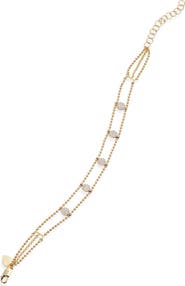 Meira T Diamond Disc Bead Chain Bracelet