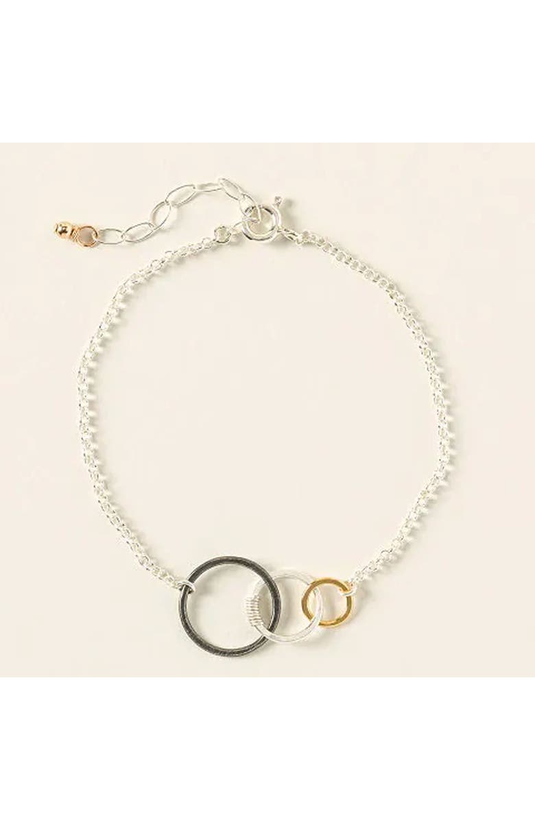 Uncommon Goods Past Present Future Bracelet by Freshie and Zero, Alternate, color, Silver / Gold