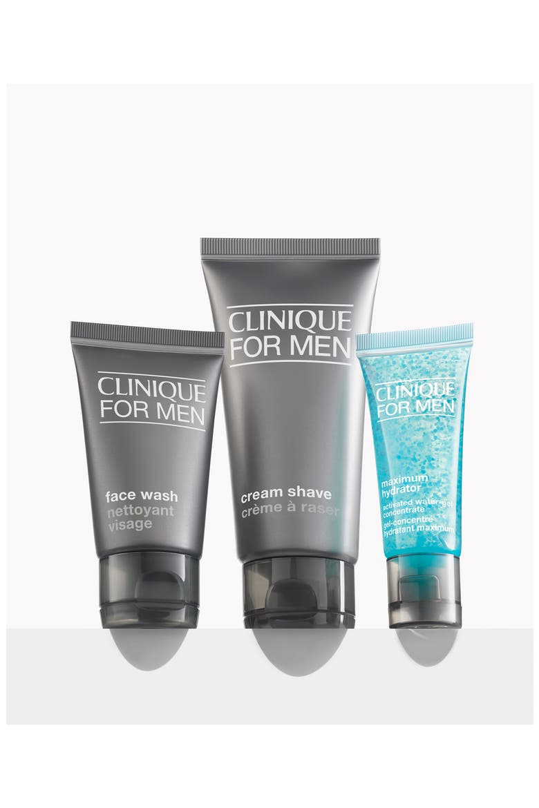 The Clinique for Men Daily Intense Hydration Starter Kit for Dry to Dry Combination Skin Types, Alternate, color, NO COLOR