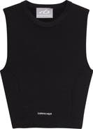 Balenciaga Sporty Athletic Crop Sleeveless Sweater