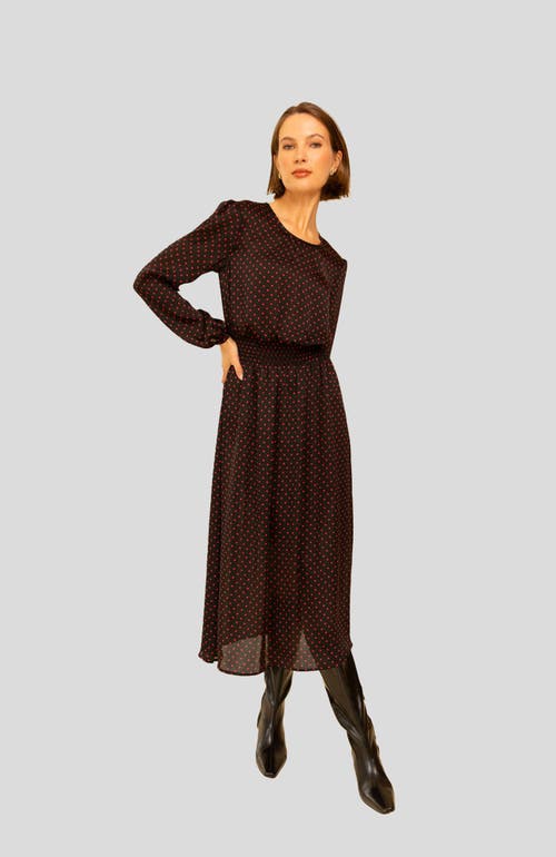Whimsy + Row Greta Dress In Red Polka Dot