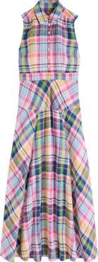 Boden Erma Madras Linen Maxi Dress