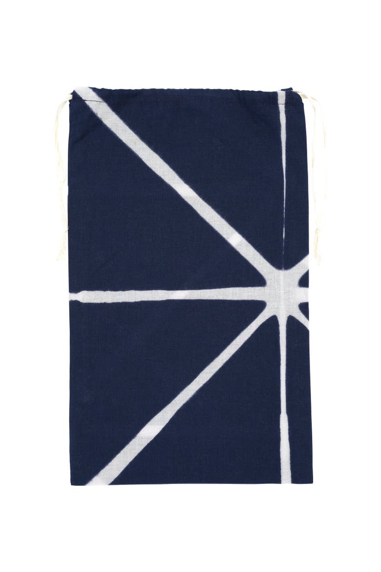 Shibori Sarong And Bag, Alternate, color, Indigo