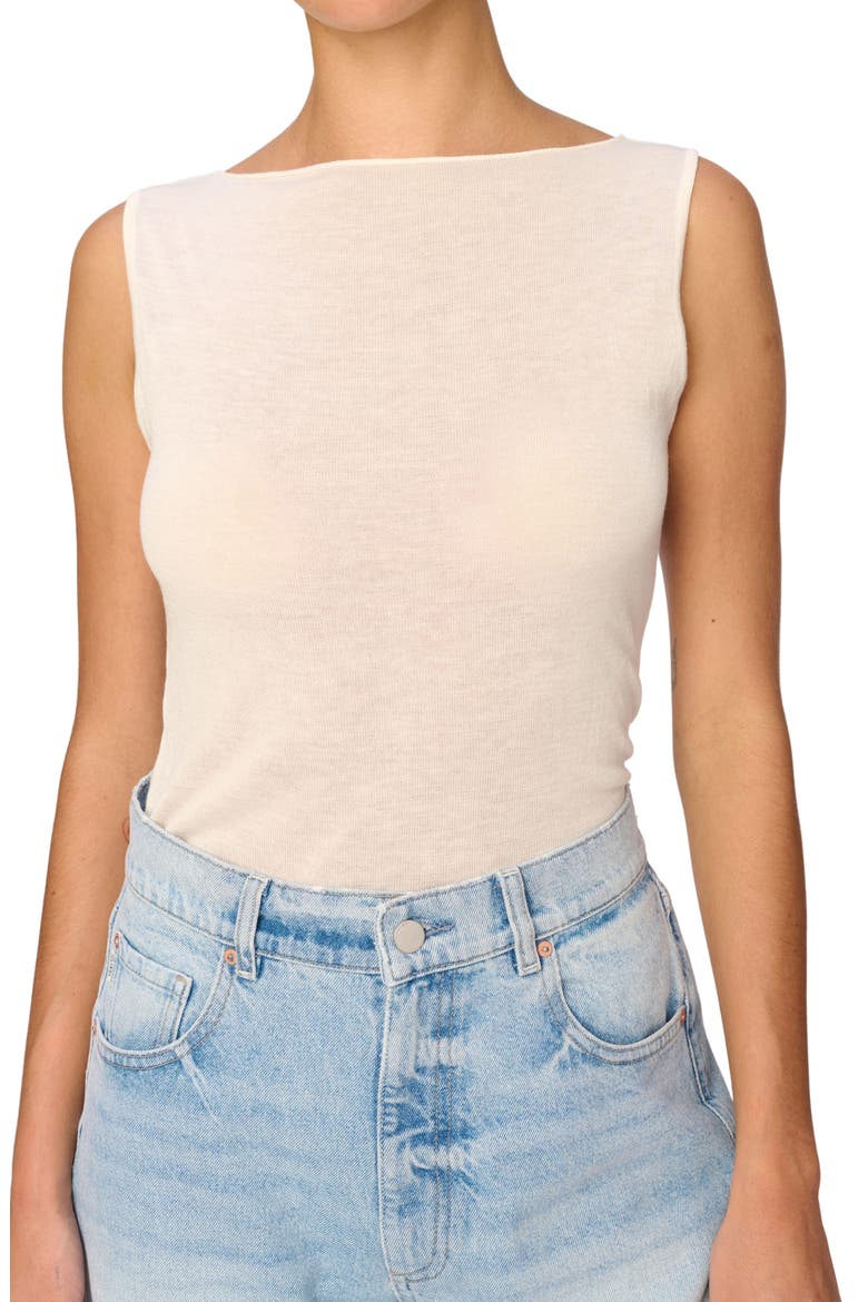 Sleeveless Sweater, Main, color, CREAM