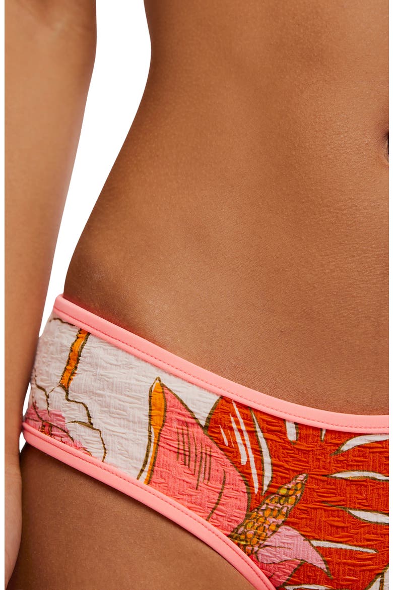 Frankie Print Swim Bottoms, Alternate, color, PURA VIDA BLUSH