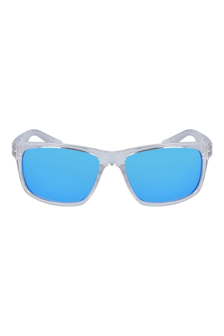 Cruiser 59mm Square Sunglasses, Main, color, CRYSTAL CLEAR/FROZEN BLUE M