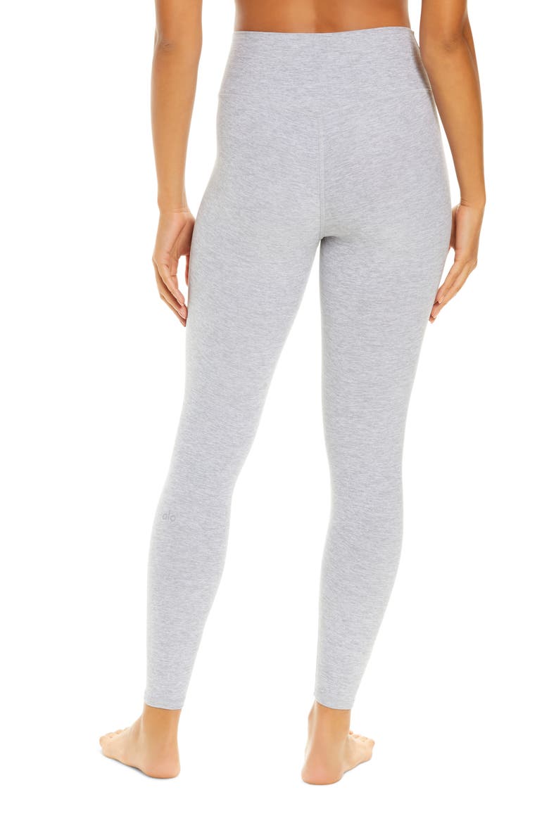 High Waist Alosoft 7/8 Leggings, Alternate, color, ATHLETIC HEATHER GREY