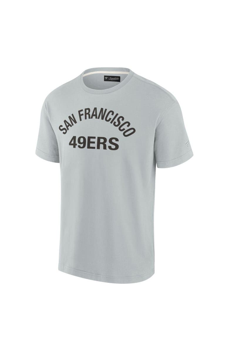 Fanatics Signature Unisex Fanatics Signature Gray San Francisco 49ers Elements Super Soft Short Sleeve T-Shirt, Alternate, color, Gray