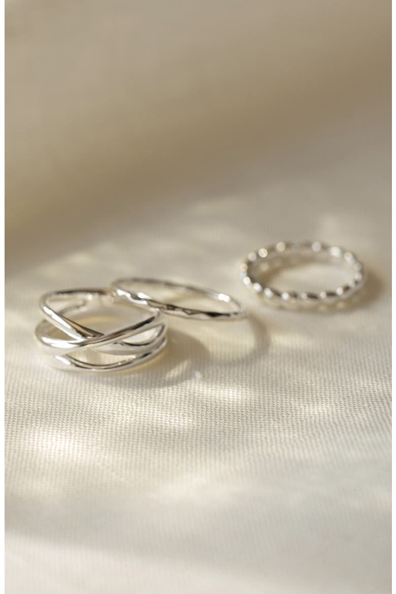 Nura Crossover Ring, Alternate, color, SILVER