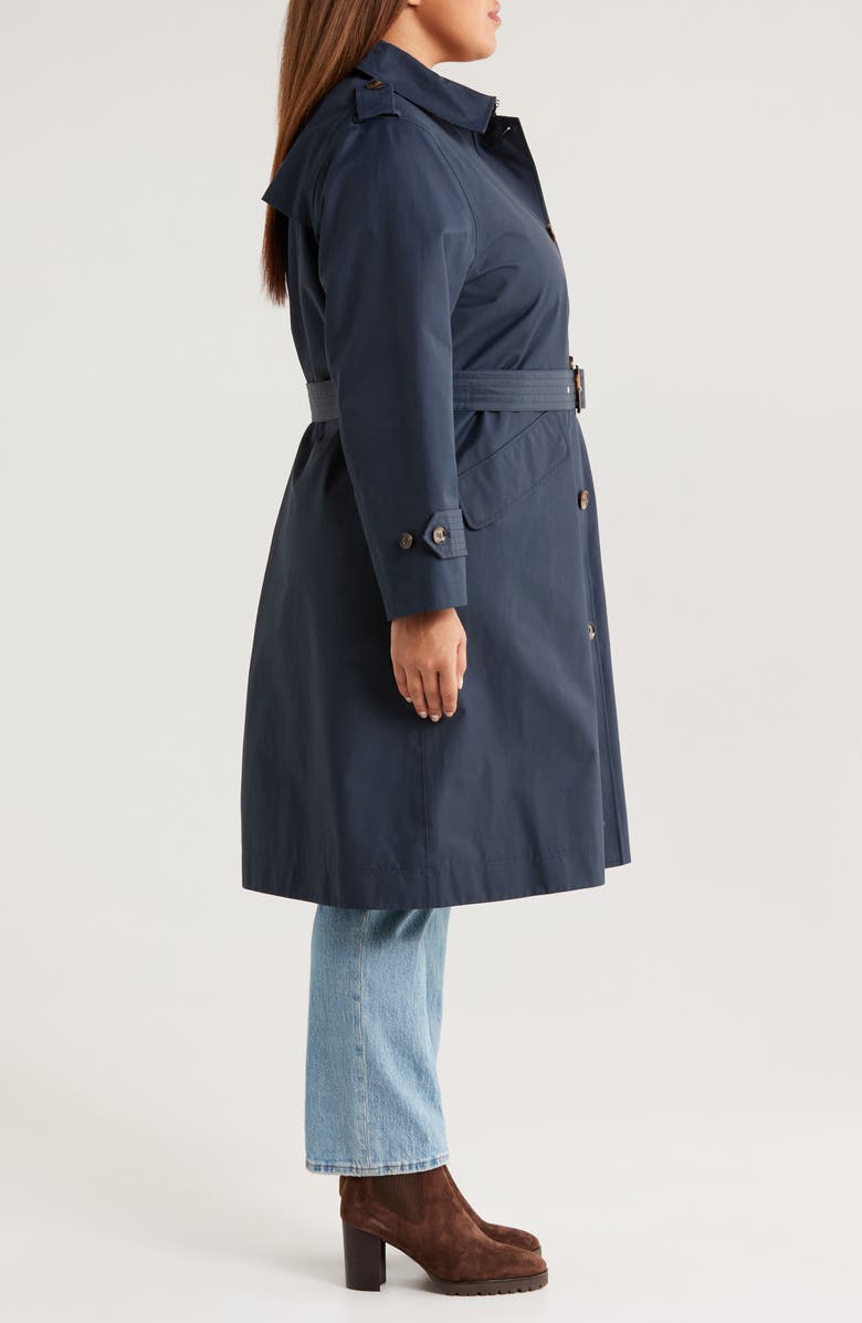 Barbour Camilla Waterproof Trench Coat, Alternate, color, Dark Navy/ Classic