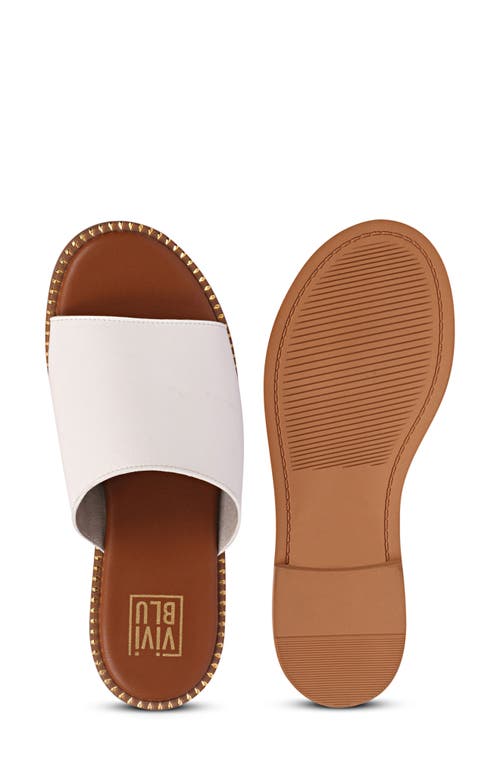 Saint G Kalina Slide Sandal In White