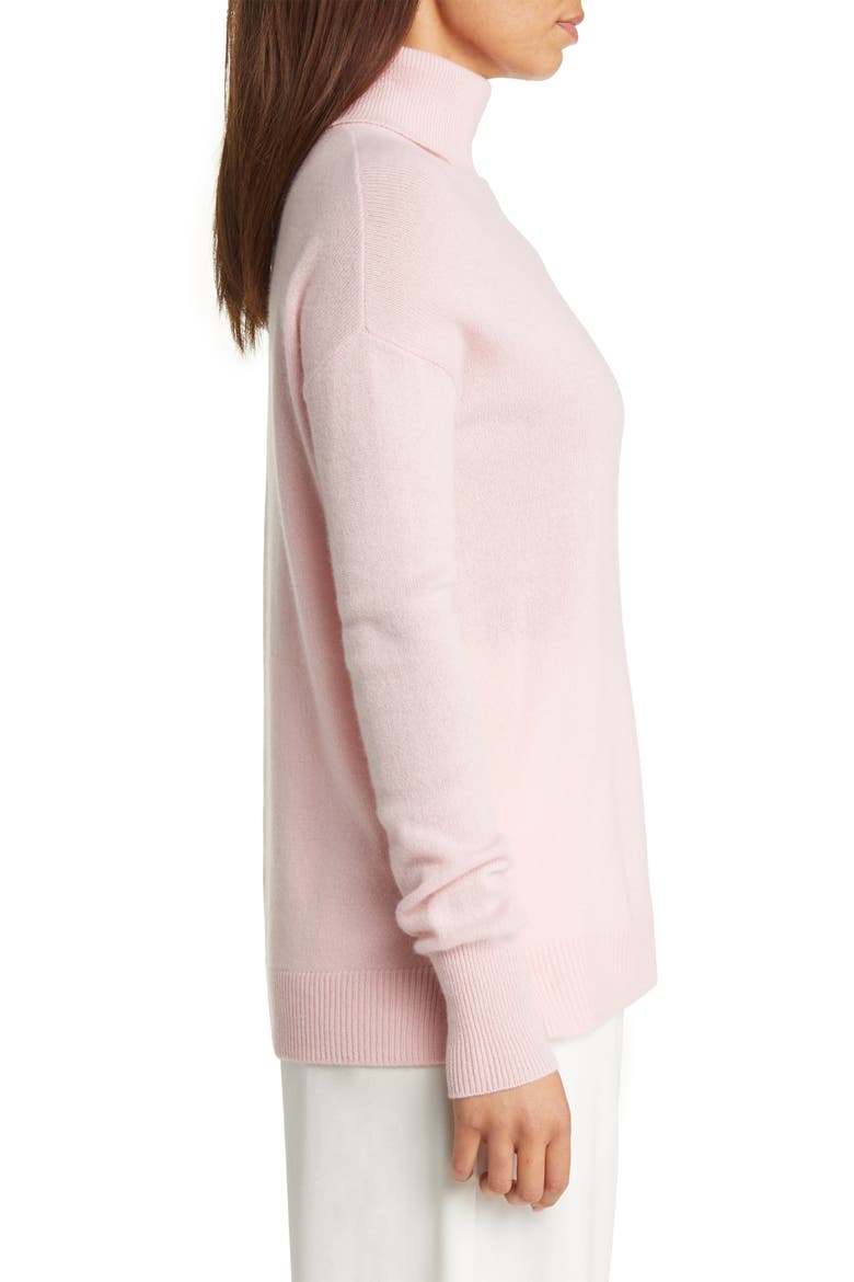 Cashmere Turtleneck Sweater, Alternate, color, PINK TULIP