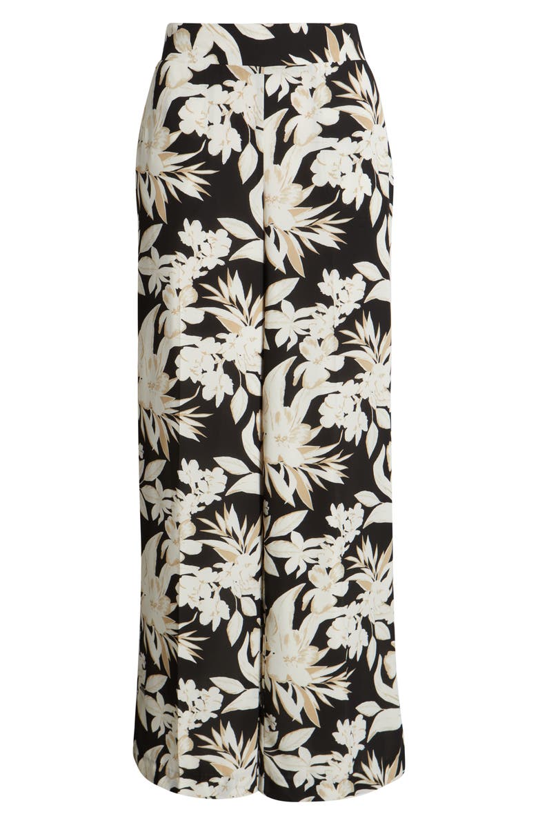 Anne Klein High Waist Pull-On Wide Leg Pants, Alternate, color, 