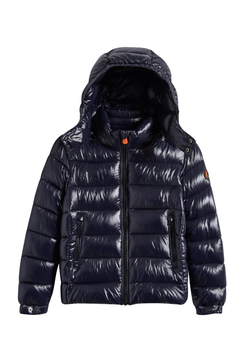 Kids' Niles Recycled Nylon Puffer Jacket, Main, color, BLUE BLACK