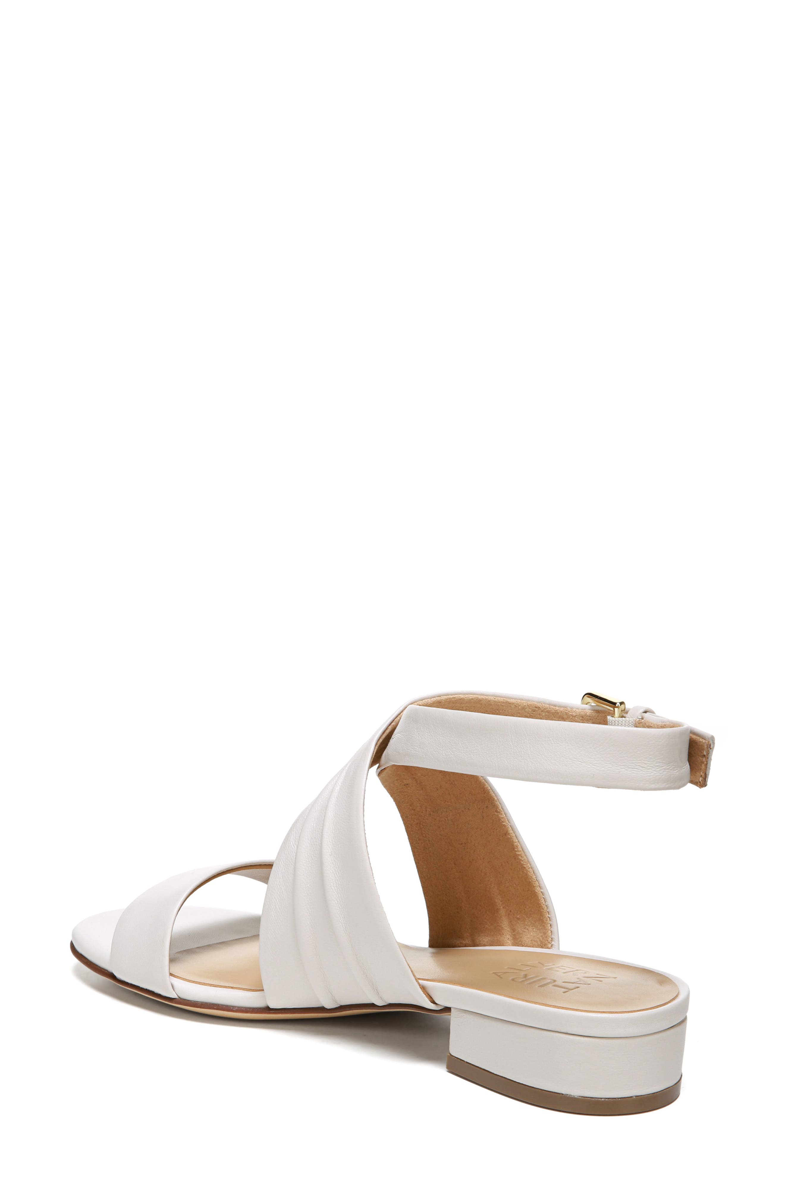 Maddy Ankle Strap Sandal, Alternate, color, ALABASTER LEATHER