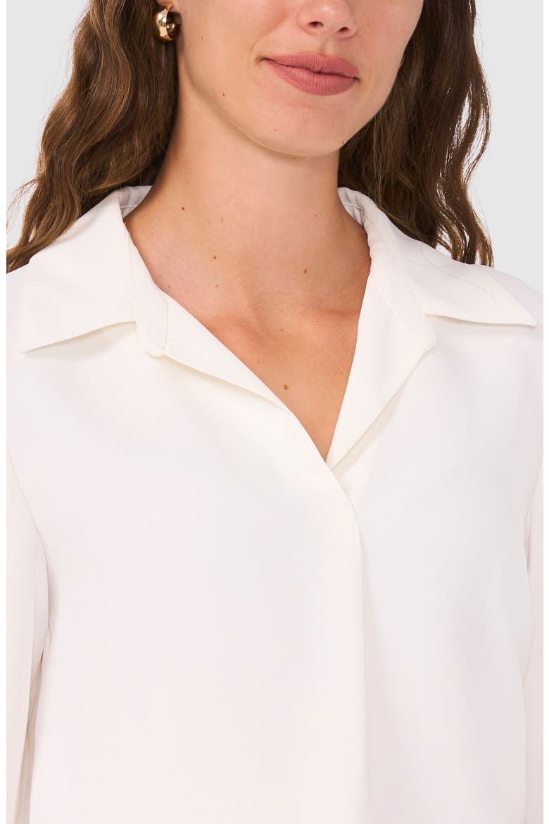Split Cuff Button-Up Top, Alternate, color, NEW IVORY