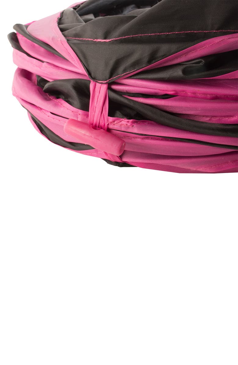 PET LIFE 3-Way Kitting-Go-Seek Cat Tunnel, Alternate, color, Pink/ Black