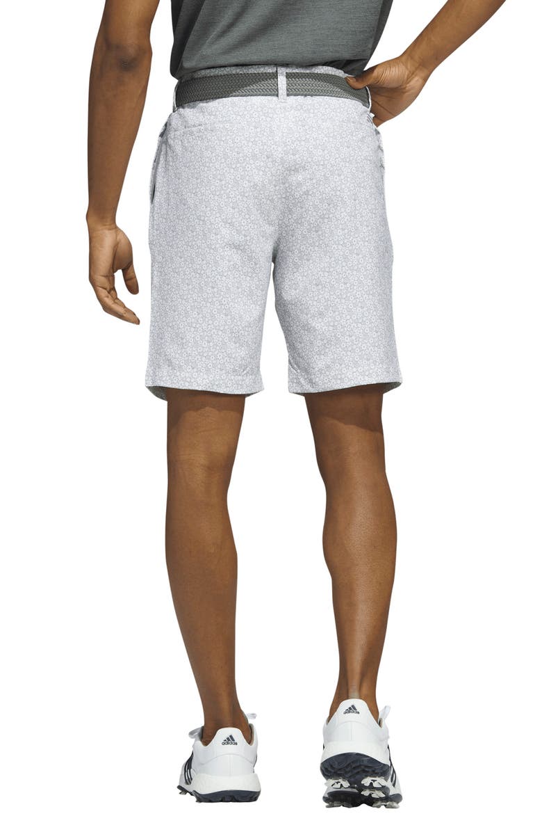 adidas Golf Ultimate Floral Performance Stretch Flat Front Shorts, Alternate, color, 