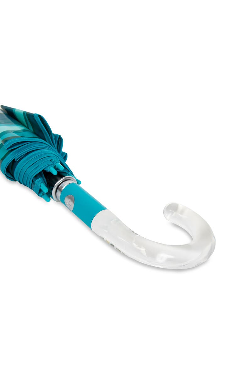 ShedRain Auto Open Bubble Stick Umbrella, Alternate, color, Waves Of Capri