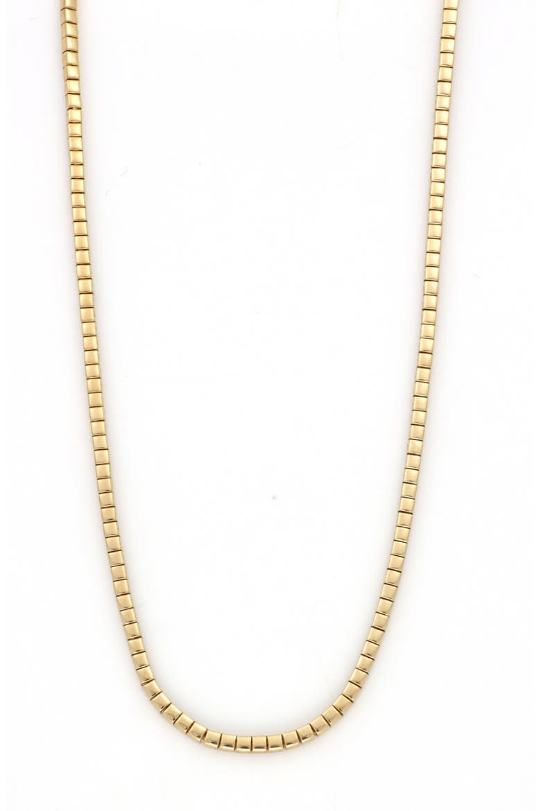 Cleo 14K Gold Tennis Necklace (Nordstrom Exclusive), Main, color, 14K YELLOW GOLD