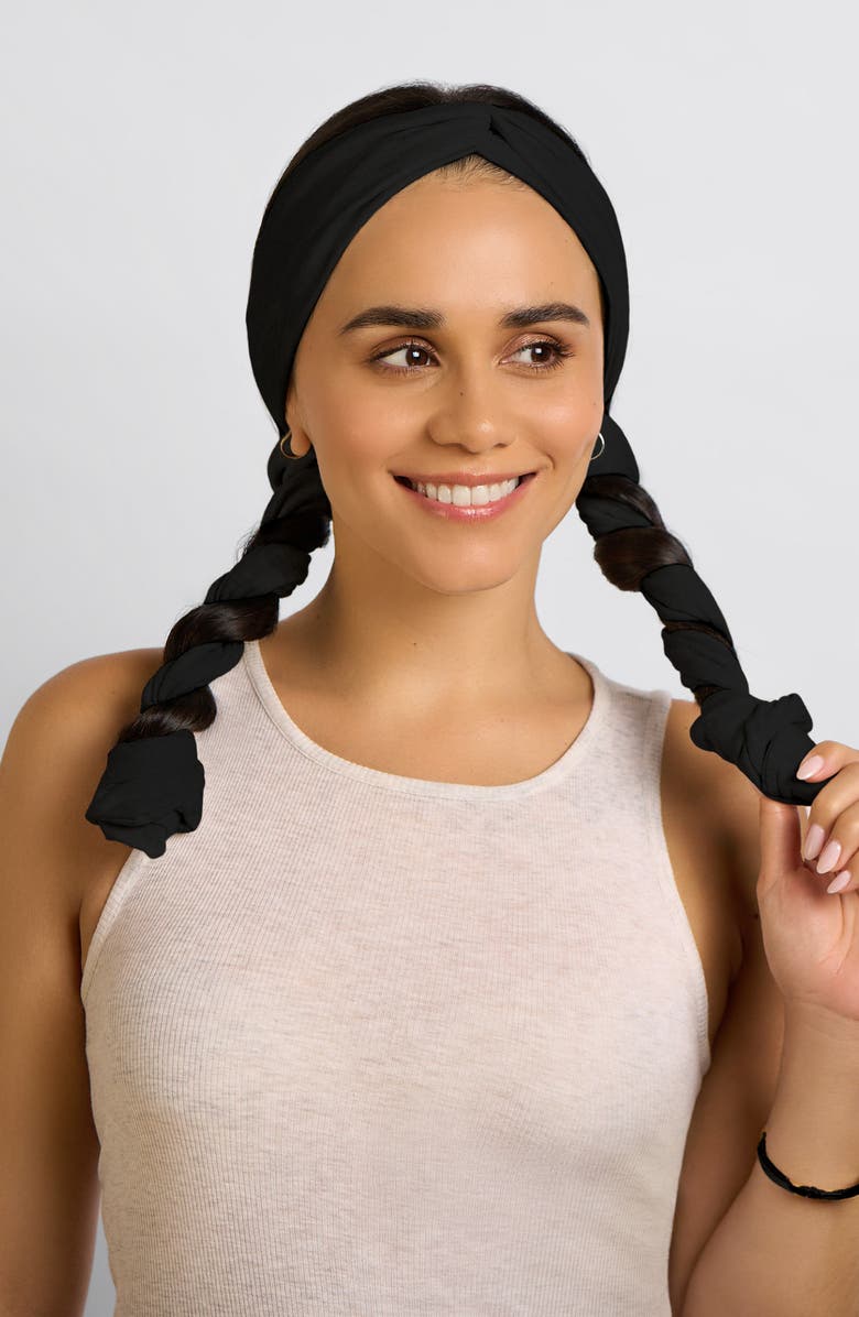 Kitsch Set & Flow Heatless Curling Headband, Alternate, color, Black