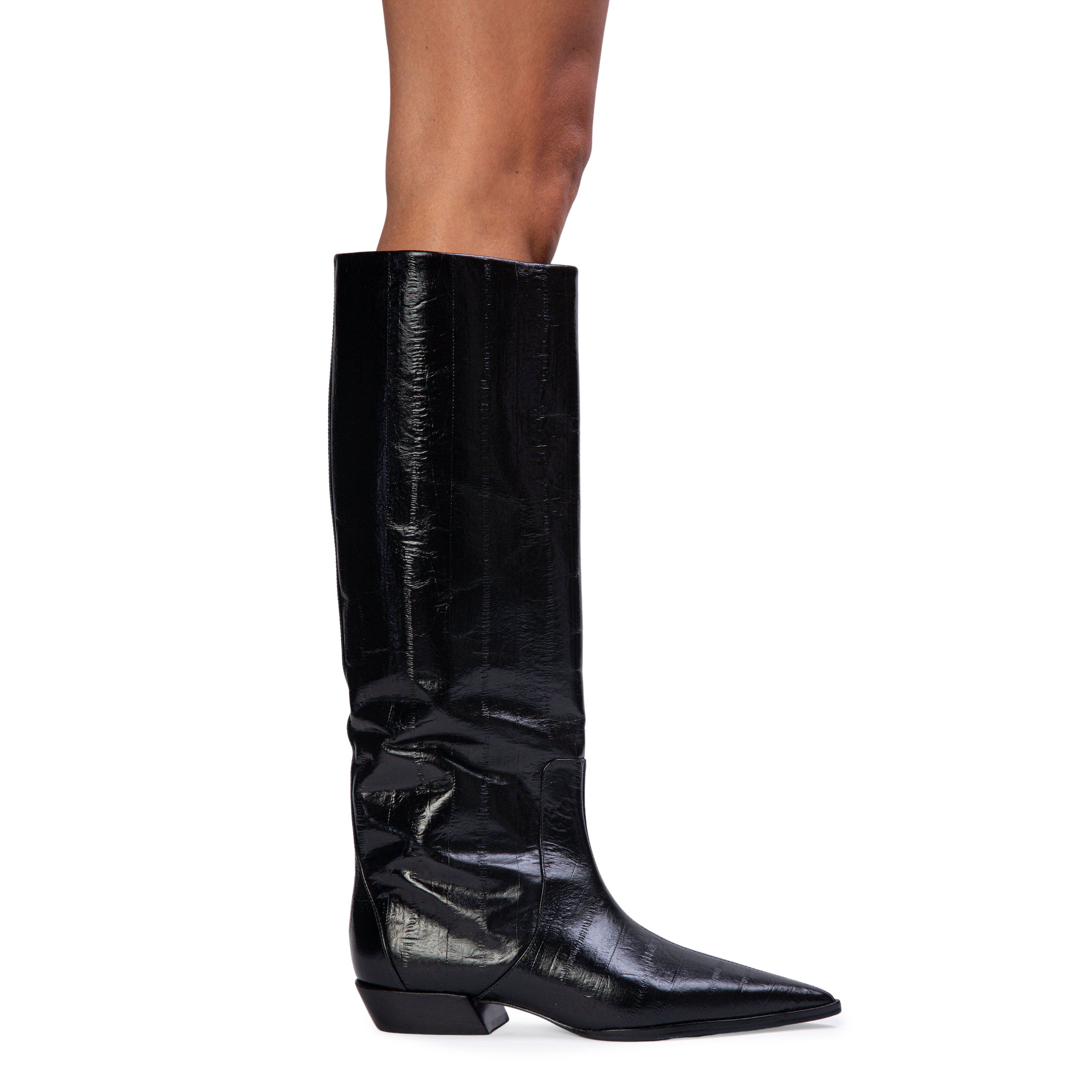 Aero 30 Boot, Alternate, color, Black Eel Printed Leather