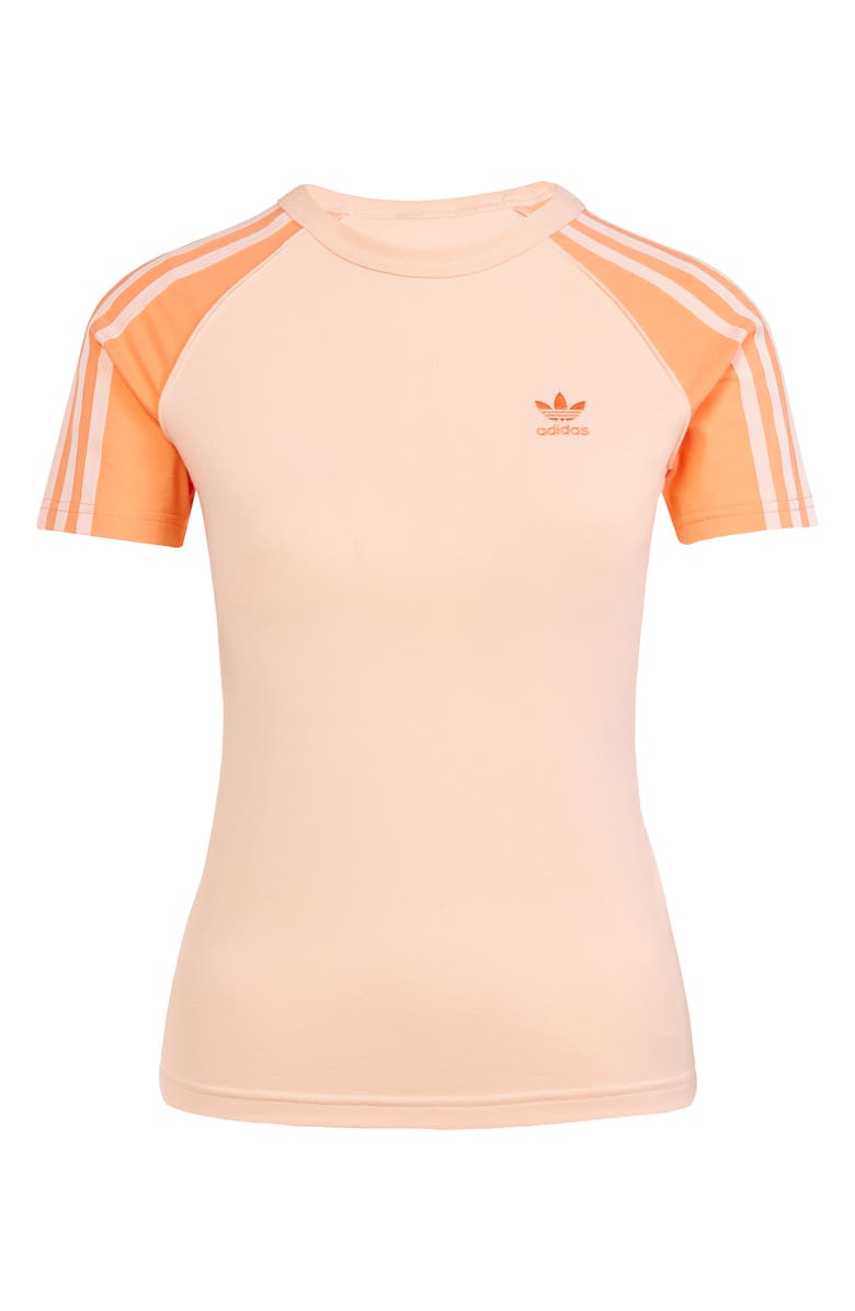 adidas Originals Essentials 3-Stripes Slim Fit Colorblock T-Shirt, Alternate, color, 