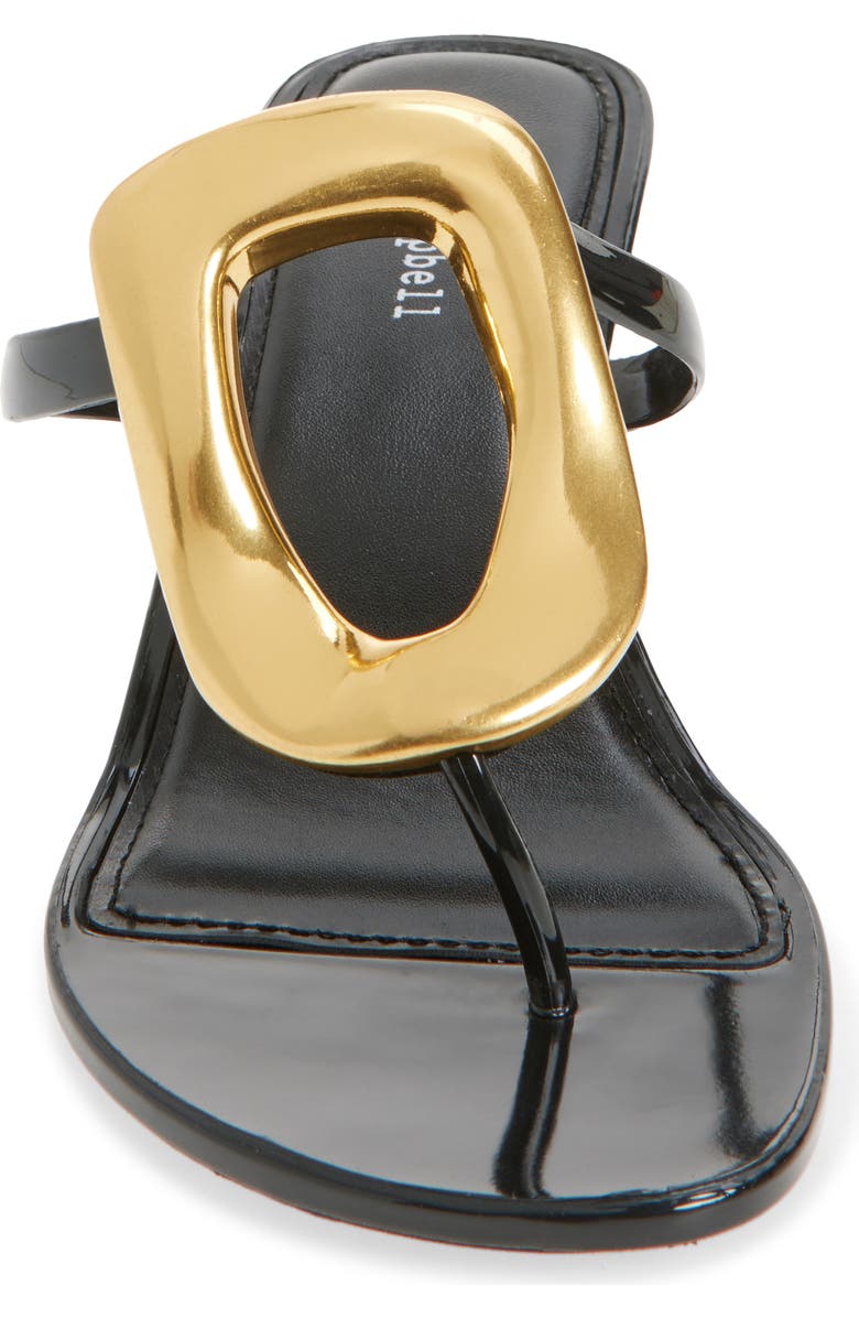 Jeffrey Campbell Linq Up Slide Sandal, Alternate, color, Black Gold